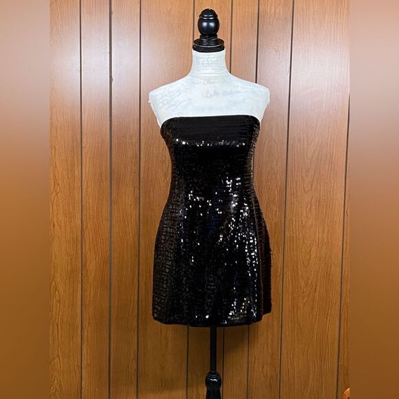 A.L.C.  Elsie Strapless Paillette Sequin Minidress size 8 - Picture 6 of 15